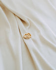 CZ Huggie Hoops 18k Gold Filled Emerald Cut Dainty