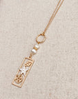 Sea Life Charm Necklace with Pearl – Gold