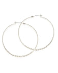 1.5" Hammered Hoop Earrings