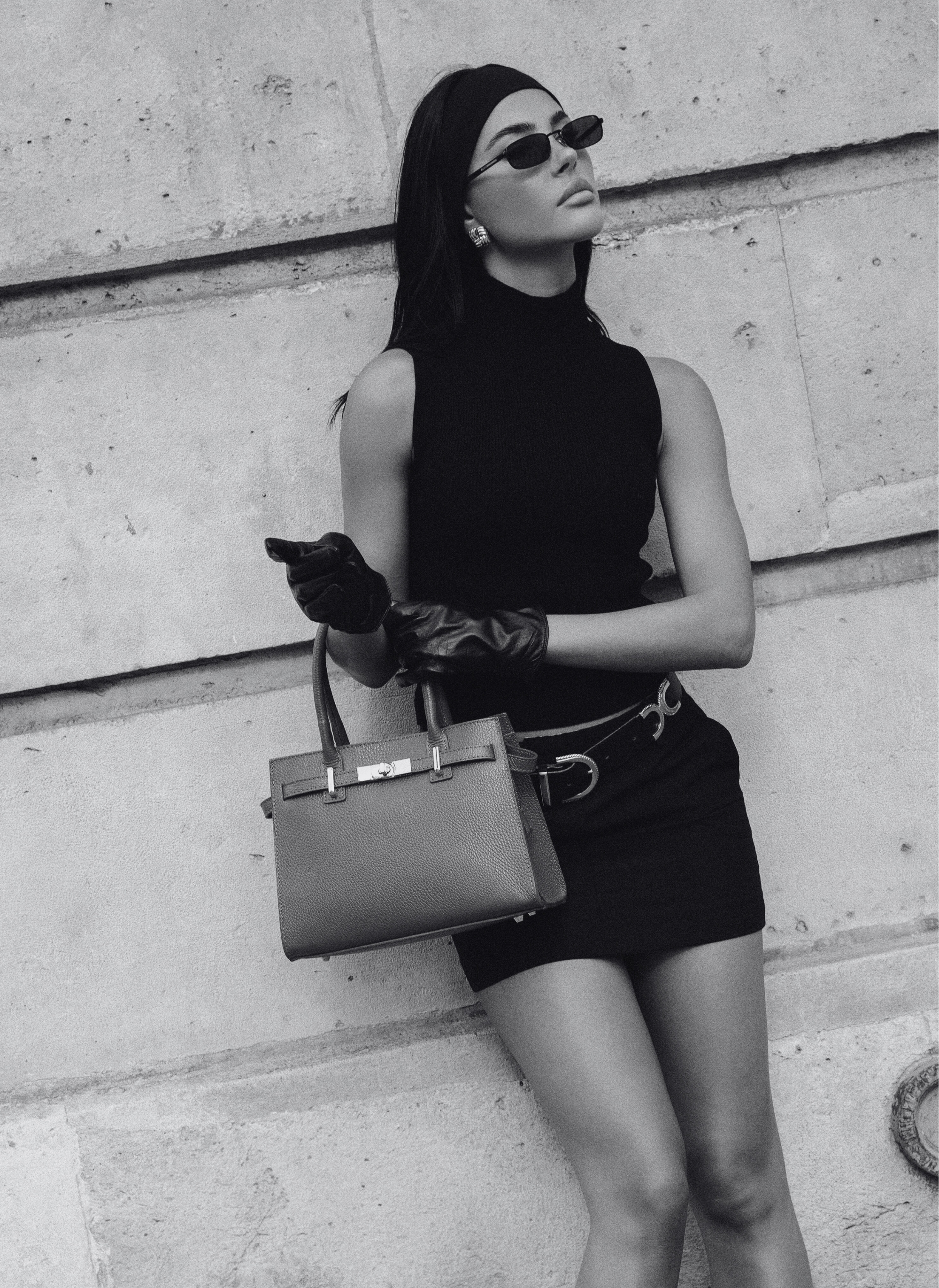 Grace Bag in Dark brown Togo leather