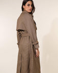 Checkered Trench Coat