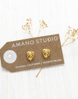 Monstera Studs