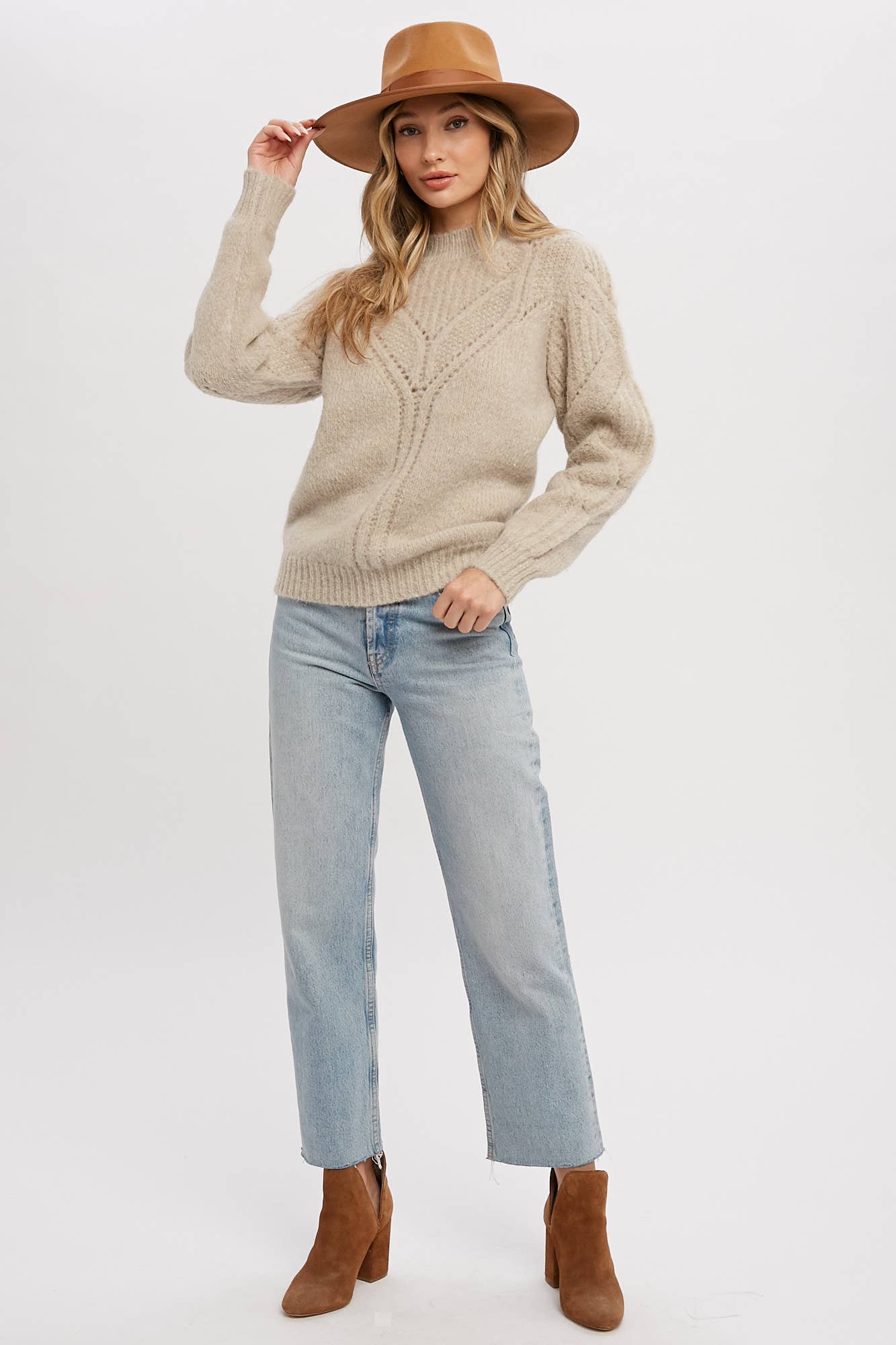 OPENWORK SWEATER PULLOVER