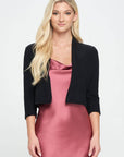 Knit Cashmere Like Bolero Cardigan