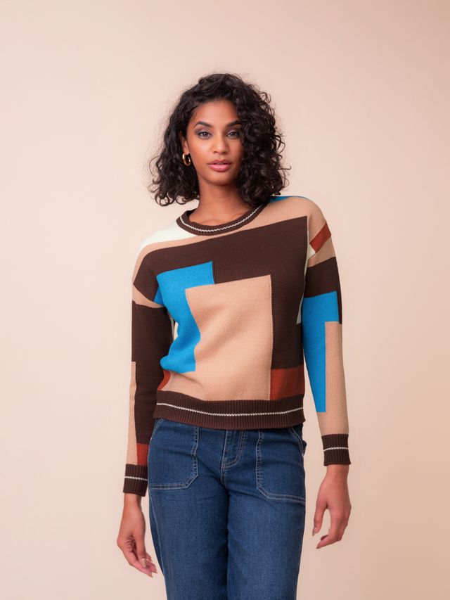 Color Block Pullover