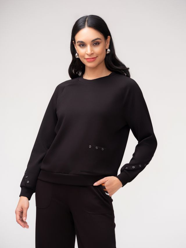 Grommet Pullover