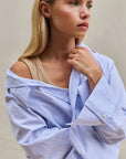 Yaya Striped Boyfriend Shirt With Adjustable Cuff