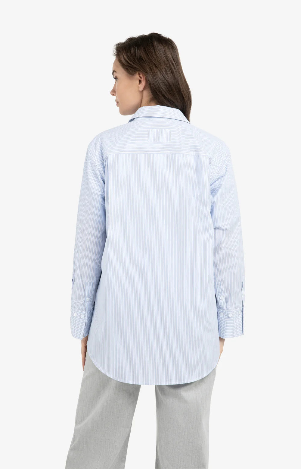 Yaya Striped Boyfriend Shirt With Adjustable Cuff