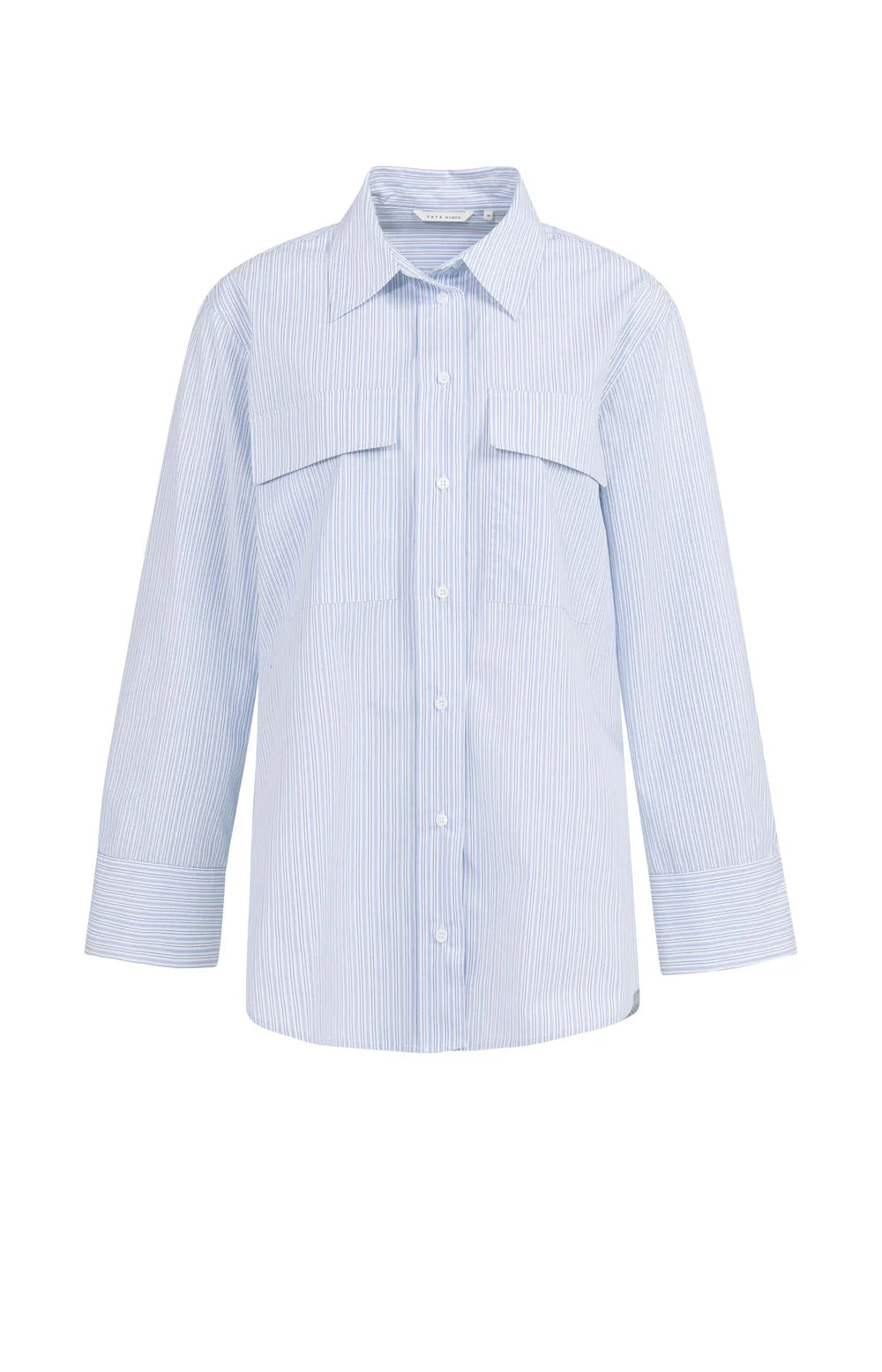 Yaya Striped Boyfriend Shirt With Adjustable Cuff