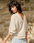 Sweatshirt With Wrap Detail At Backside